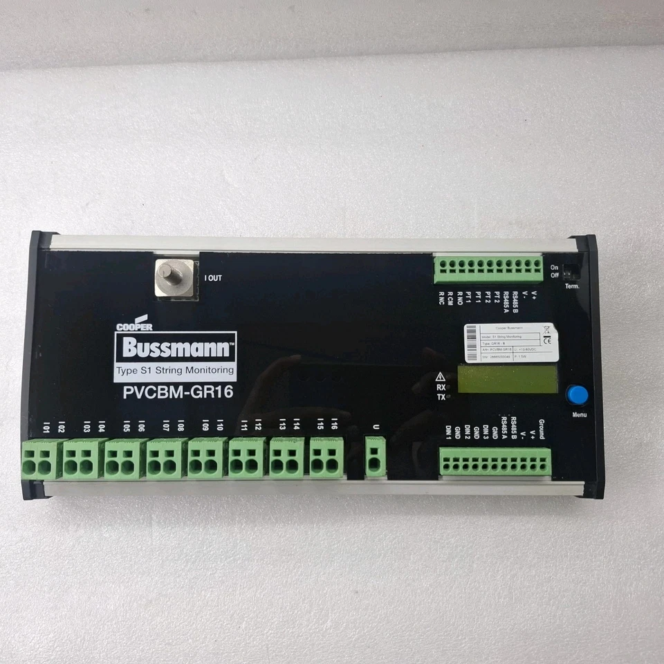 COOPER BUSSMANN TYPE S1 STRING MONITORING UNIT PVCBM-GR16 FREE FAST SHIP